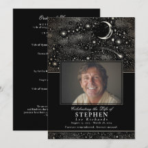 Sterren Viering van het Leven Foto Memorial Funera