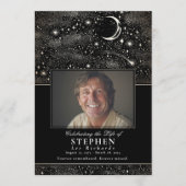 Sterren Viering van het Leven Foto Memorial Funera Programmakaart (Voorkant)