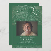 Sterren Viering van het Leven Foto Memorial Funera Programmakaart (Voorkant / Achterkant)