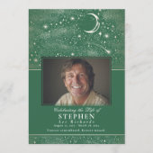 Sterren Viering van het Leven Foto Memorial Funera Programmakaart (Voorkant)