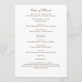 Sterren Viering van het Leven Foto Memorial Funera Programmakaart (Achterkant)