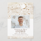 Sterren Viering van het Leven Foto Memorial Funera Programmakaart (Voorkant)