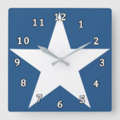 Sterren Vierkante Klok (Voorkant)