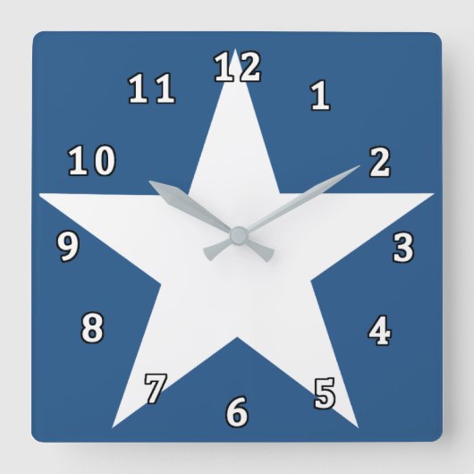 Sterren Vierkante Klok (Voorkant)