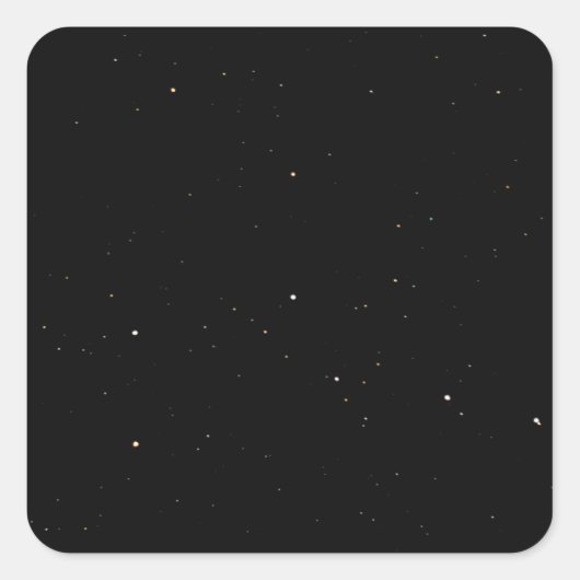 Sterren Vierkante Sticker (Voorkant)