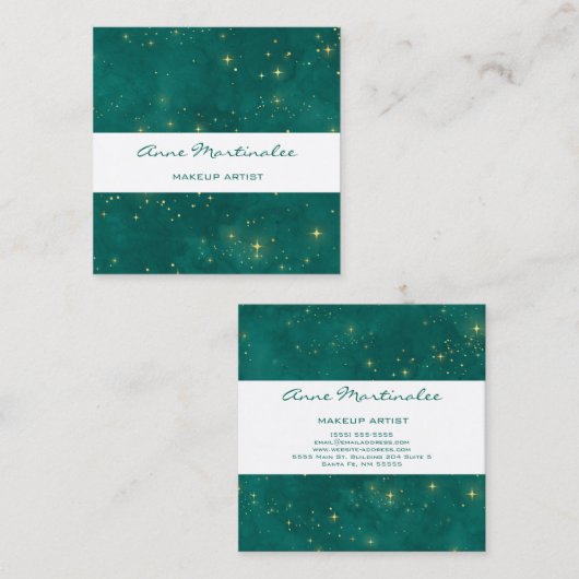 Sterren Vierkante Visitekaartje (Voorkant / Achterkant)