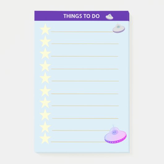 Sterren & Vliegende Schotels Persoonlijke Dingen O Post-it® Notes (Voorkant)