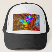 Sterren Vogel Trucker Hoed Pet (Voorkant)