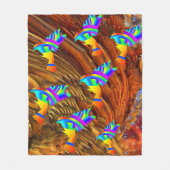 Sterren Vogels Fleece Deken  (Voorkant)