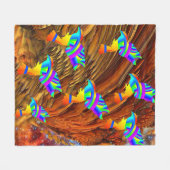 Sterren Vogels Fleece Deken  (Voorkant (Horizontaal))