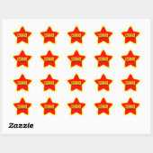 Sterren voor detailhandel ster sticker (Vel)