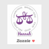 Sterren voor herkenningstekens van de Weegdierentu Sticker (Vel)