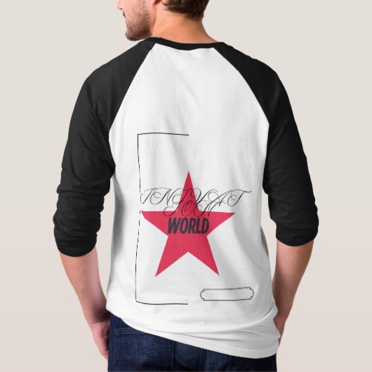 Sterren wereld design t-shirt (Achterkant)