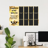 sterren werknemer van de maand 5X7 foto display Poster (Thuiskantoor)