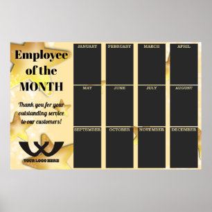 sterren werknemer van de maand 5X7 foto display Poster
