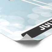 sterren werknemer van de maandfoto vertoning poster (Hoek)