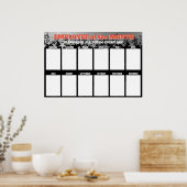 sterren werknemer van de maandvertoning voor 4x6 f poster (Keuken)