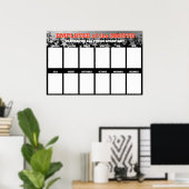 sterren werknemer van de maandvertoning voor 4x6 f poster (Thuiskantoor)