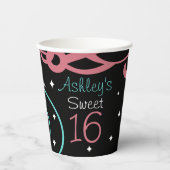 Sterren & wervelingen zoet 16 papieren bekers (Voorkant)