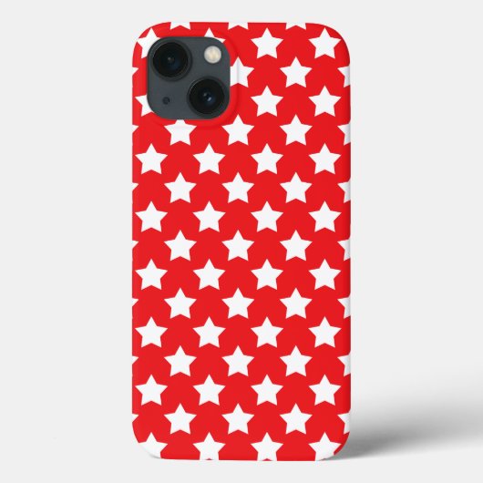 Sterren - wit op een rode iPad-luchttas Case-Mate iPhone Case (Achterkant)