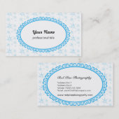 sterren, wit visitekaartje (Voorkant / Achterkant)