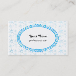 sterren, wit visitekaartje