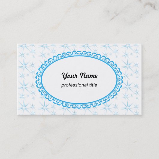 sterren, wit visitekaartje (Voorkant)