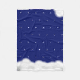 sterren wolken  fleece deken