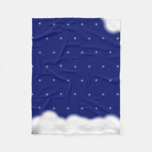 sterren wolken  fleece deken (Voorkant)