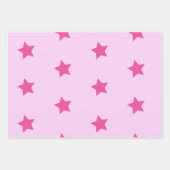  Sterren Wrapping Paper Flat Sheet Set van 3 (Voorkant)