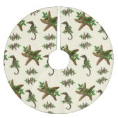 Sterren Zee Paarden Pattern Kerstmis Kerstboom Rok (Voorkant)