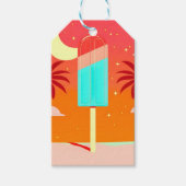 Sterren Zomer Palm Ice Oase Cadeaulabel (Voorkant)