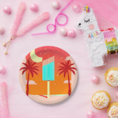 Sterren Zomer Palm Ice Oase Papieren Bordje (Feest)
