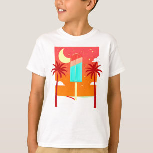 Sterren Zomer Palm Ice Oase T-shirt