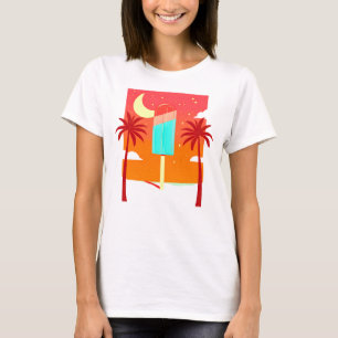 Sterren Zomer Palm Ice Oase T-shirt