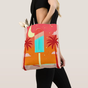 Sterren Zomer Palm Ice Oase Tote Bag