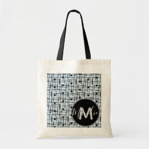 Sterren Zwart en Blauw Naam Bibliotheek Boeken Tote Bag