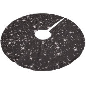 Sterren Zwart Nacht Kerstmis Boom Rok Kerstboom Rok (Gekanteld)