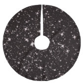 Sterren Zwart Nacht Kerstmis Boom Rok Kerstboom Rok (Voorkant)