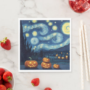 SterreNachT Van Gogh Halloween Servet