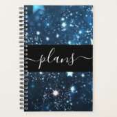 Sterrenachtige blauwe hemel achtergrond planner (Voorkant)