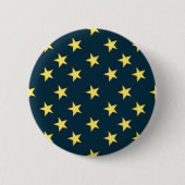 Sterrenachtige Buttonnen op donkerblauwe achtergro Ronde Button 5,7 Cm (Voorkant)