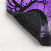 Sterrenachtige Paarse Gothic Graveyard Volle Maan Muismat (Hoek)