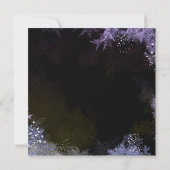 Sterrenavond Bos Paarse bruiloft uitnodiging (Achterkant)