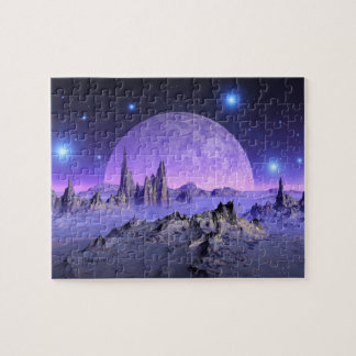 Sterrenavond - fantasie ruimtelandschap legpuzzel