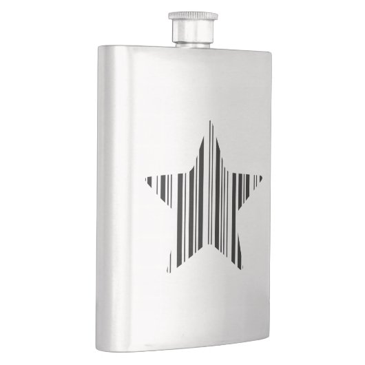 STERRENBALKODE Stellar Barcode Patroonontwerp Heupfles (Rechts)