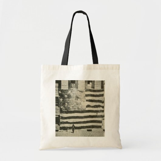 Sterrenbanner: Amerikaanse vlag tentoongesteld Tote Bag (Voorkant)