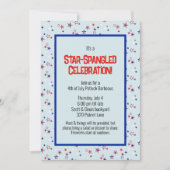 Sterrenbedekte Viering Patriottisch Feest Kaart (Voorkant)