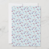 Sterrenbedekte Viering Patriottisch Feest Kaart (Achterkant)