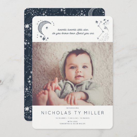 Sterrenbeeld Aankondiging Geschreven in de Sterren (Voorkant / Achterkant)